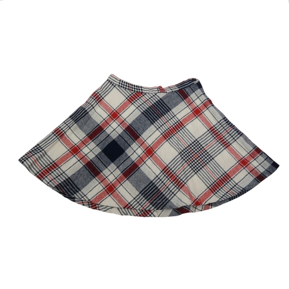 Vintage 60s/70s Bryn Mawr Bobbie Brooks Plaid Wool Mini Skirt 24"